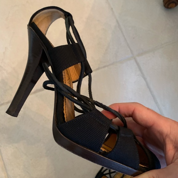 YSL Strappy Black Heel - Picture 2 of 4
